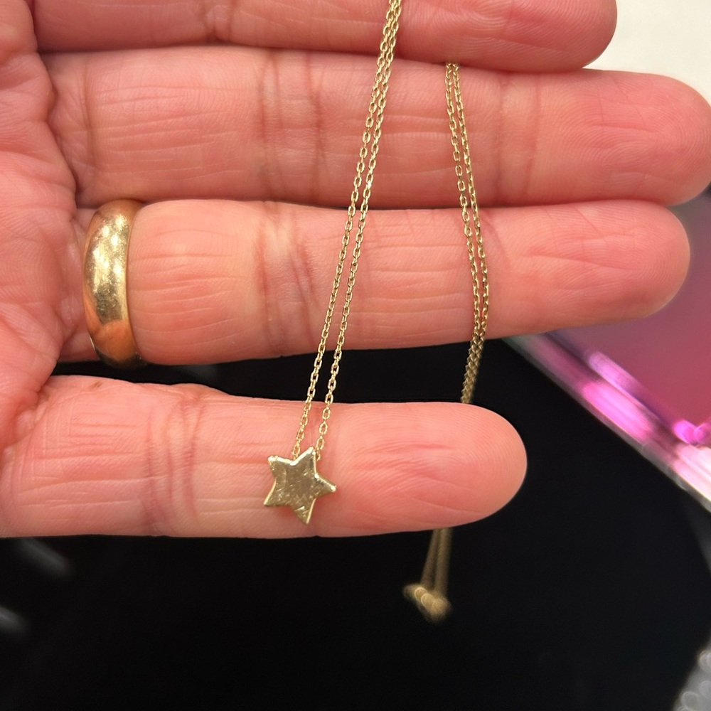 14k Solid Gold Necklace - image 3